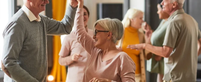 Residents of Farmington Square Beaverton participating in an engaging activities for seniors